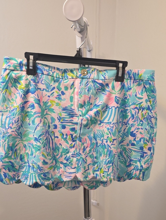 Lilly Pulitzer Pants - Lilly Pulitzer Multicolor Pastel Floral Mini Skirt - Pink, Aqua, Blue